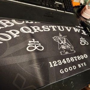 Ouija Baphomet Witchy Board Gaming Mouse Pad